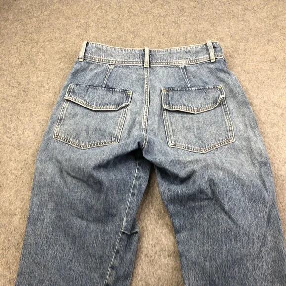 Citizens Of Humanity Jeans Womens 25 Blue Medium Wash Relaxed Cuffed Tapered - Picture 7 of 11